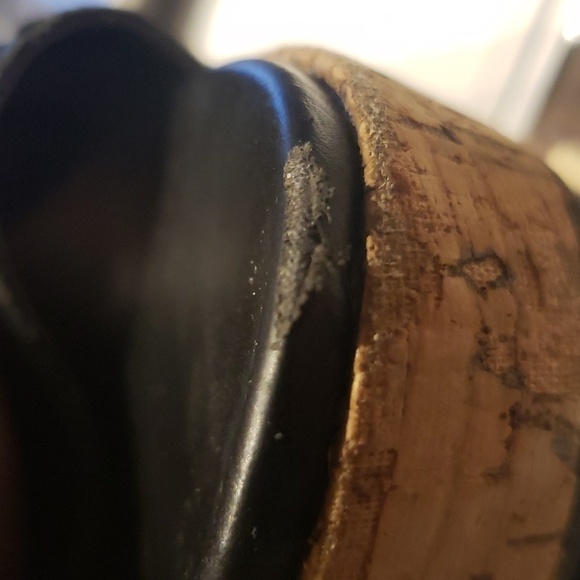 HUSH Puppies Sandals Black Adjustable Wedge Women's Size 6.5 - Picture 13 of 13